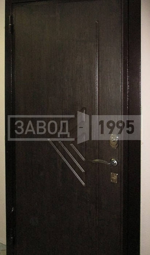 Дверь с МДФ черного цвета Дверь с МДФ черного цвета